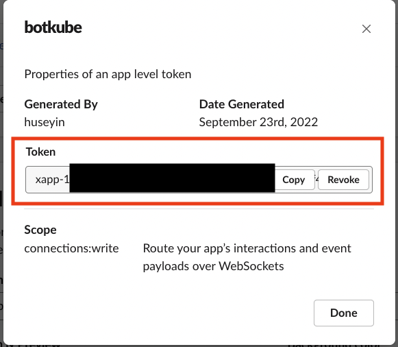 Retrieve App-Level Token